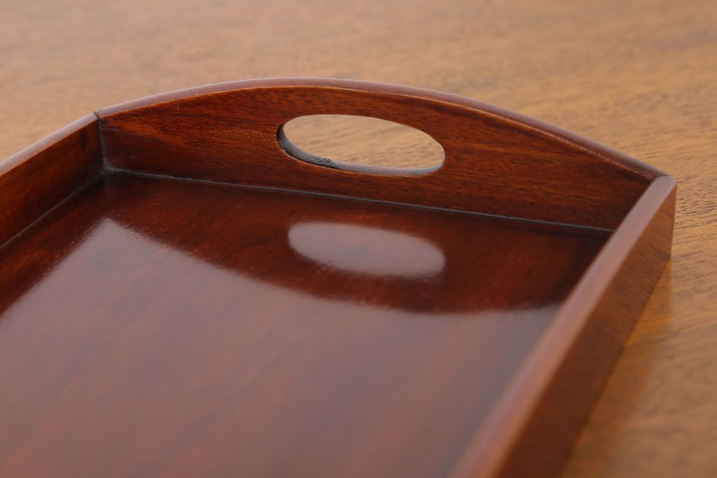 アンティーク雑貨　和製アンティーク　美しい漆塗り!お盆2枚セット