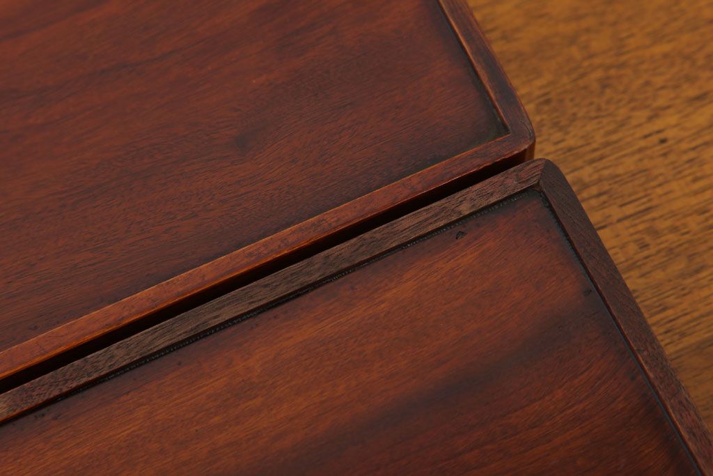 アンティーク雑貨　和製アンティーク　美しい漆塗り!お盆2枚セット