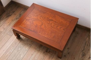 アンティーク家具　和製アンティーク　総欅材の座卓(センターテーブル)