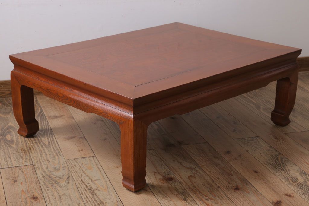 アンティーク家具　和製アンティーク　総欅材の座卓(センターテーブル)