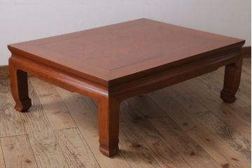 アンティーク家具　和製アンティーク　総欅材の座卓(センターテーブル)