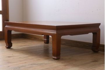 アンティーク家具　和製アンティーク　総欅材の座卓(センターテーブル)