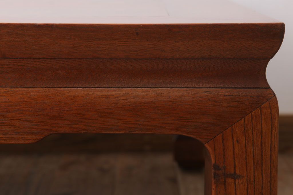 アンティーク家具　和製アンティーク　総欅材の座卓(センターテーブル)