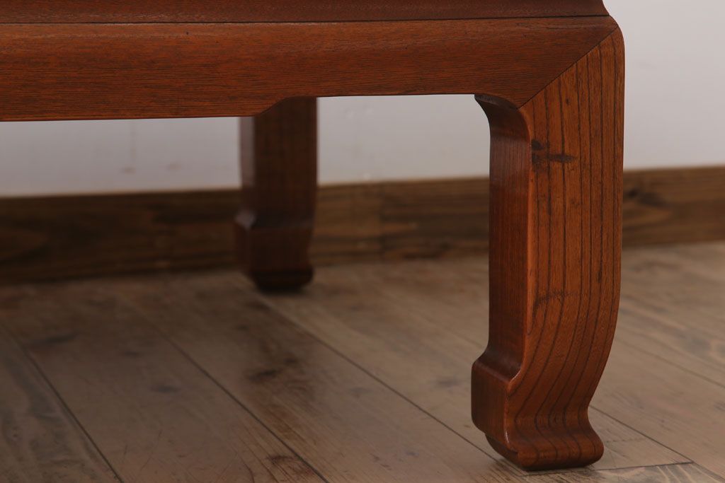 アンティーク家具　和製アンティーク　総欅材の座卓(センターテーブル)