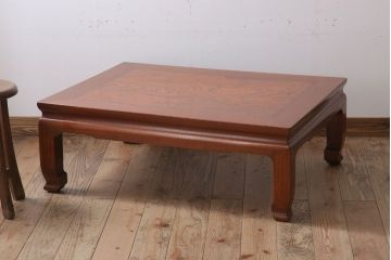 アンティーク家具　和製アンティーク　総欅材の座卓(センターテーブル)