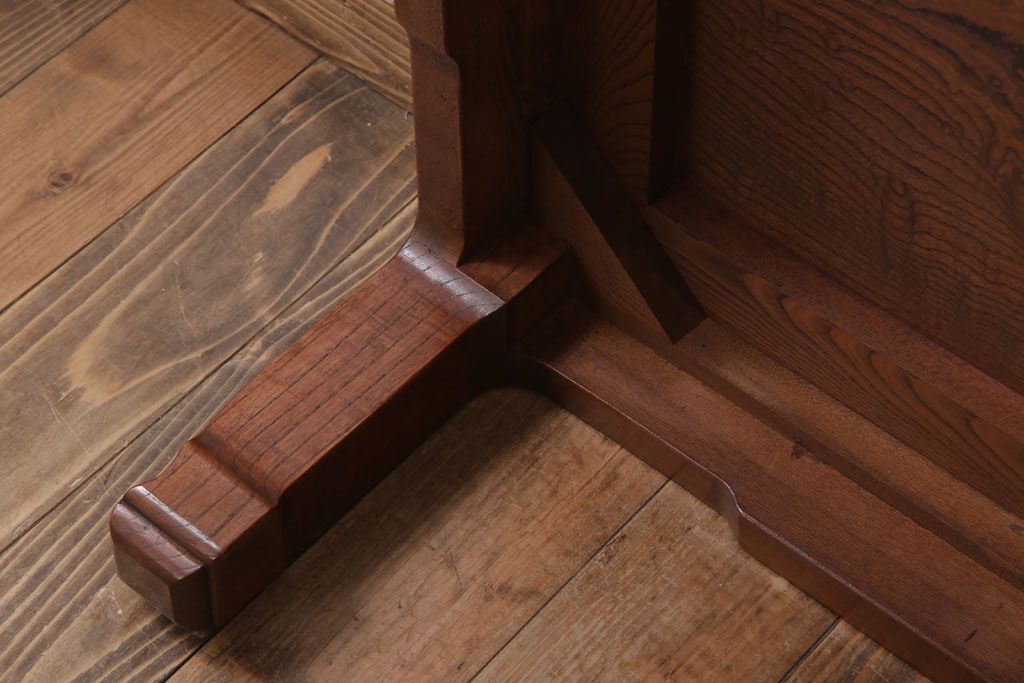 アンティーク家具　和製アンティーク　総欅材の座卓(センターテーブル)