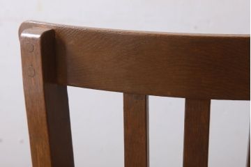 レトロ家具　和製アンティーク　古い木のレトロな回転椅子(ドクターチェア)(2)