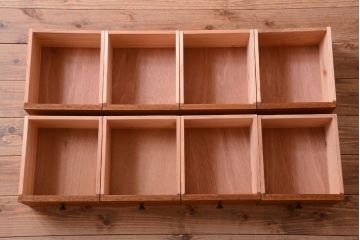 アンティーク家具　8杯引き出し付き!大きなペイント本棚