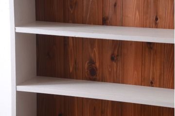 アンティーク家具　8杯引き出し付き!大きなペイント本棚