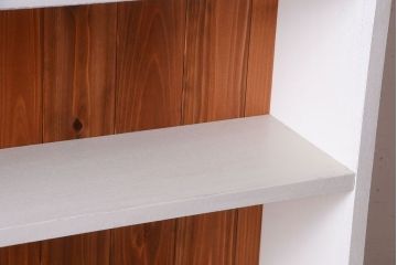 アンティーク家具　8杯引き出し付き!大きなペイント本棚