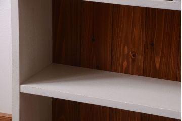 アンティーク家具　8杯引き出し付き!大きなペイント本棚