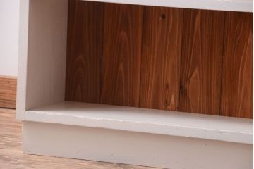 アンティーク家具　8杯引き出し付き!大きなペイント本棚