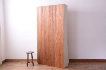 アンティーク家具　8杯引き出し付き!大きなペイント本棚