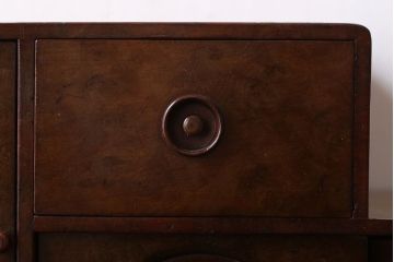 アンティーク家具　大正昭和期　銅のおとし付き!上質な小引き出し(煙草入れ)