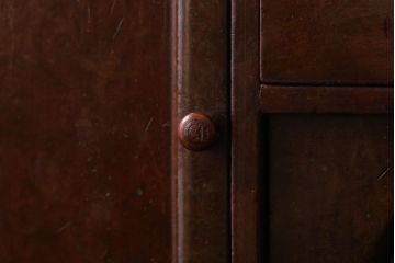 アンティーク家具　大正昭和期　銅のおとし付き!上質な小引き出し(煙草入れ)