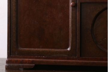 アンティーク家具　大正昭和期　銅のおとし付き!上質な小引き出し(煙草入れ)