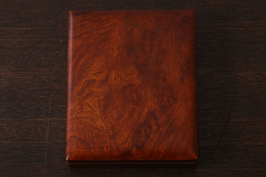 アンティーク家具　大正昭和期　銅のおとし付き!上質な小引き出し(煙草入れ)