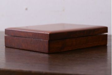 アンティーク家具　大正昭和期　銅のおとし付き!上質な小引き出し(煙草入れ)