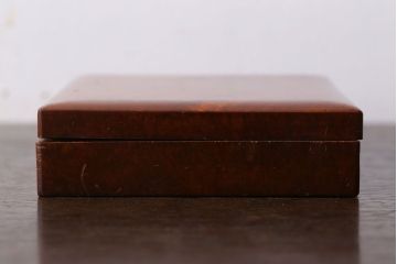 アンティーク家具　大正昭和期　銅のおとし付き!上質な小引き出し(煙草入れ)