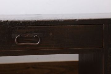 アンティーク家具　古民具・骨董　明治〜大正期!アンティーク文机(両袖机)