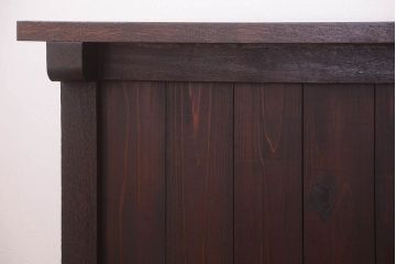 レトロ家具　アンティーク　特大サイズ　昭和レトロな木製作業台(カウンターテーブル)(2)