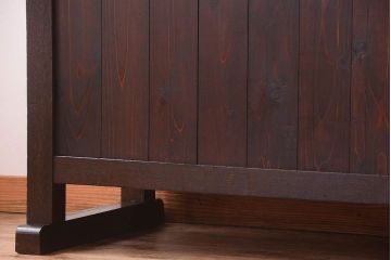 レトロ家具　アンティーク　特大サイズ　昭和レトロな木製作業台(カウンターテーブル)(2)