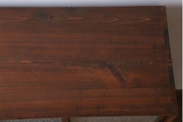 レトロ家具　ダイヤガラス!幅狭サイズ　昭和レトロなアンティーク茶箪笥