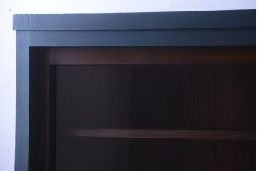 アンティーク家具　引き出し5杯付き!二段重ねの大きなペイント収納棚