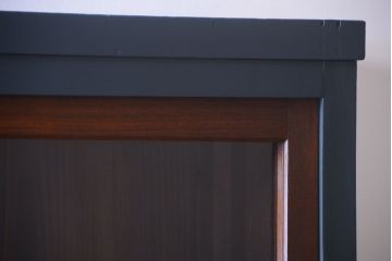 アンティーク家具　引き出し5杯付き!二段重ねの大きなペイント収納棚