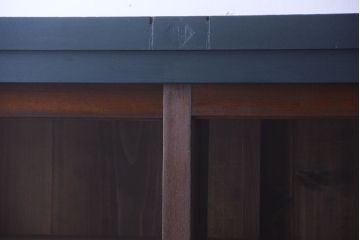 アンティーク家具　引き出し5杯付き!二段重ねの大きなペイント収納棚