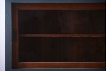 アンティーク家具　引き出し5杯付き!二段重ねの大きなペイント収納棚