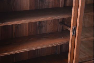 アンティーク家具　引き出し5杯付き!二段重ねの大きなペイント収納棚