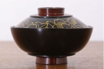 アンティーク雑貨　和製アンティーク　木製蒔絵椀10客セット(漆器)