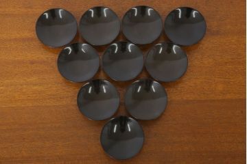 アンティーク雑貨　和製アンティーク　木製蒔絵椀10客セット(漆器)
