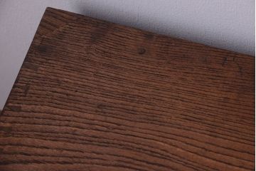 アンティーク家具　欅材　明治大正期の小さな収納棚(ローボード)