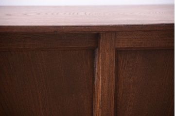 アンティーク家具　欅材　明治大正期の小さな収納棚(ローボード)