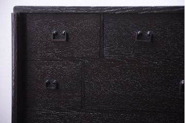 アンティーク家具　古民具・骨董　漆塗り!外欅・内桐材の上質な蓋付き小引き出し(収納箱)