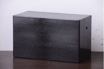 アンティーク家具　古民具・骨董　漆塗り!外欅・内桐材の上質な蓋付き小引き出し(収納箱)