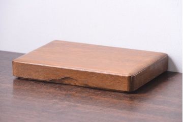 アンティーク雑貨　和製アンティーク　古いナラ材の小物収納文箱(木箱・小箱・収納箱)