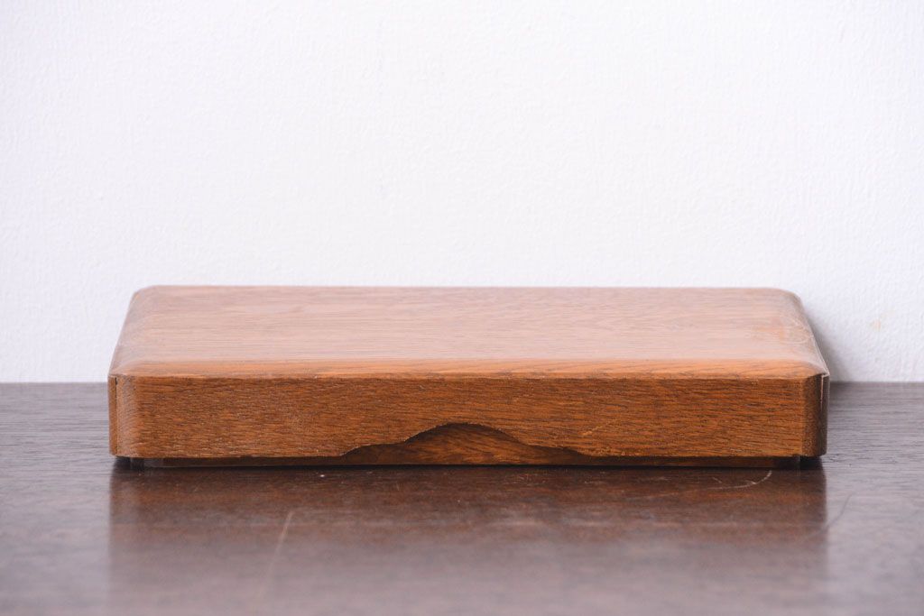 アンティーク雑貨　和製アンティーク　古いナラ材の小物収納文箱(木箱・小箱・収納箱)