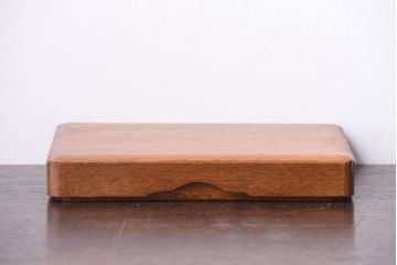 アンティーク雑貨　和製アンティーク　古いナラ材の小物収納文箱(木箱・小箱・収納箱)