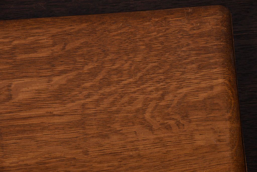 アンティーク雑貨　和製アンティーク　古いナラ材の小物収納文箱(木箱・小箱・収納箱)