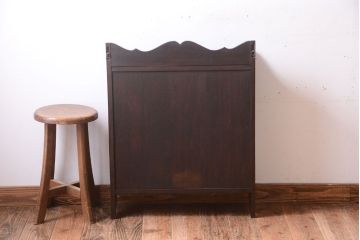 中古　民芸家具　ビンテージ　壁掛け吊り棚(飾り棚・コレクションボード)