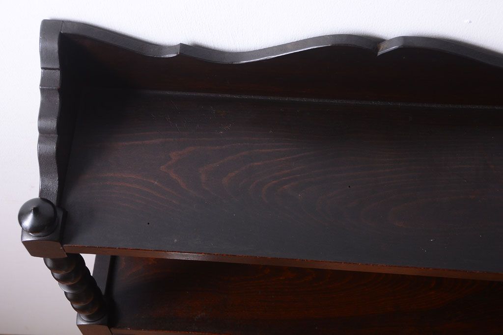 中古　民芸家具　ビンテージ　壁掛け吊り棚(飾り棚・コレクションボード)