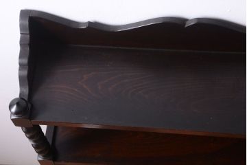 中古　民芸家具　ビンテージ　壁掛け吊り棚(飾り棚・コレクションボード)