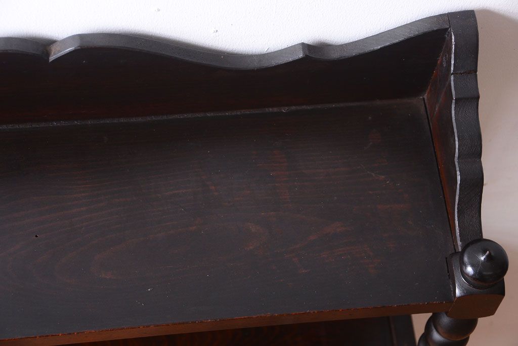 中古　民芸家具　ビンテージ　壁掛け吊り棚(飾り棚・コレクションボード)