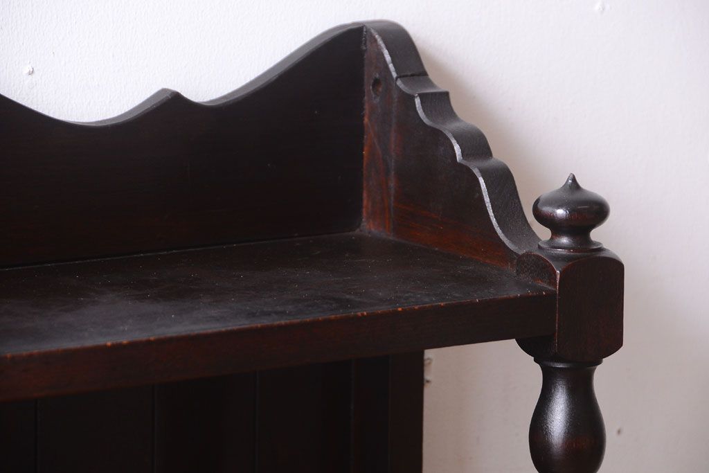 中古　民芸家具　ビンテージ　壁掛け吊り棚(飾り棚・コレクションボード)