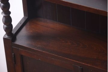 中古　民芸家具　ビンテージ　壁掛け吊り棚(飾り棚・コレクションボード)