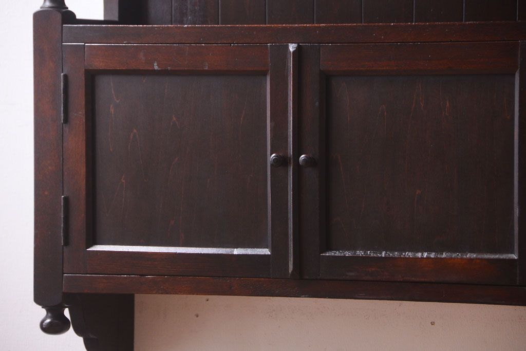 中古　民芸家具　ビンテージ　壁掛け吊り棚(飾り棚・コレクションボード)