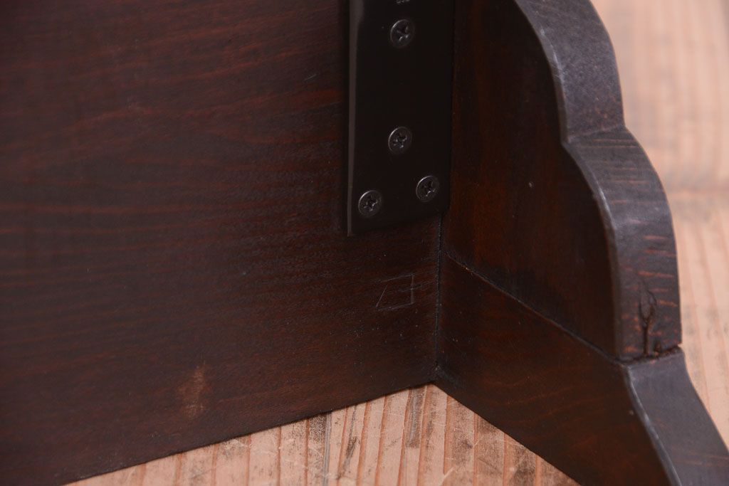 中古　民芸家具　ビンテージ　壁掛け吊り棚(飾り棚・コレクションボード)